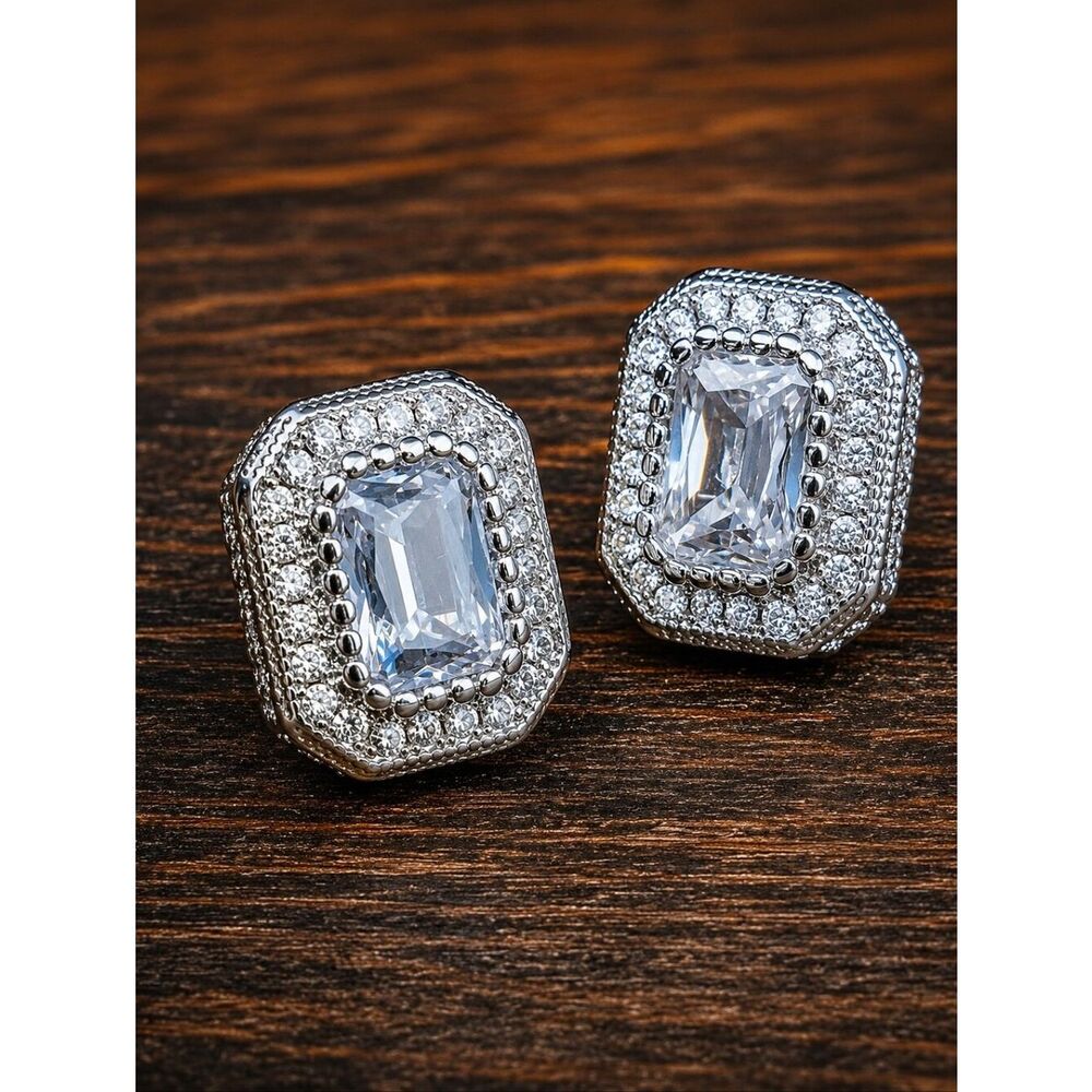 Rectangular Ice Box Earrings
